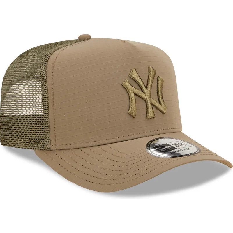 shapka-izvita-traker-zelena-snapbek-a-frame-tech-ripstop-na-new-york-yankees-mlb-ot-new-era