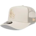 shapka-izvita-traker-bezhov-snapbek-a-frame-tech-ripstop-na-los-angeles-dodgers-mlb-ot-new-era