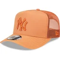 shapka-izvita-traker-kafyav-snapbek-a-frame-tech-ripstop-na-new-york-yankees-mlb-ot-new-era