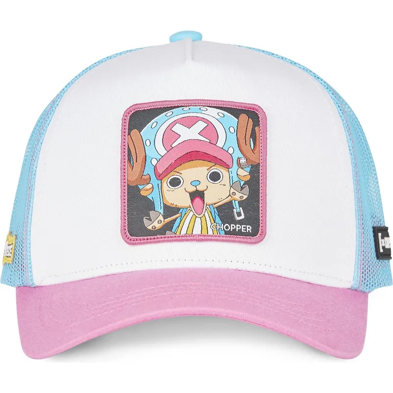 trucker-cap-weiss-blau-und-rosa-tony-tony-chopper-cho4-one-piece-von-capslab