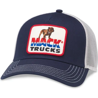 Blå og hvid trucker snapback kasket Mack Trucks Twill...