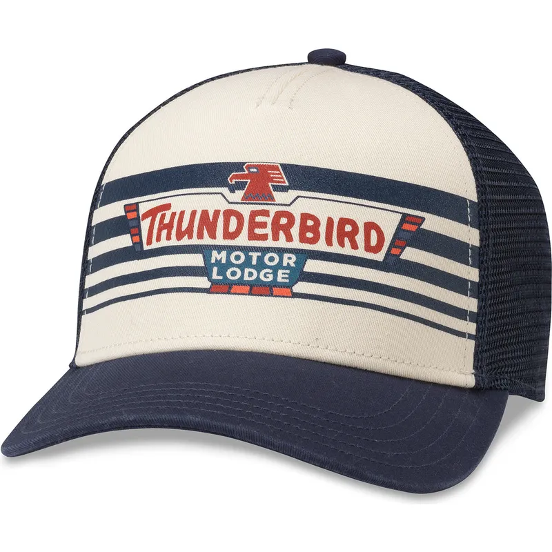 gorra-trucker-hvid-og-marinebla-snapback-thunderbird-motor-lodge-sinclair-fra-american-needle