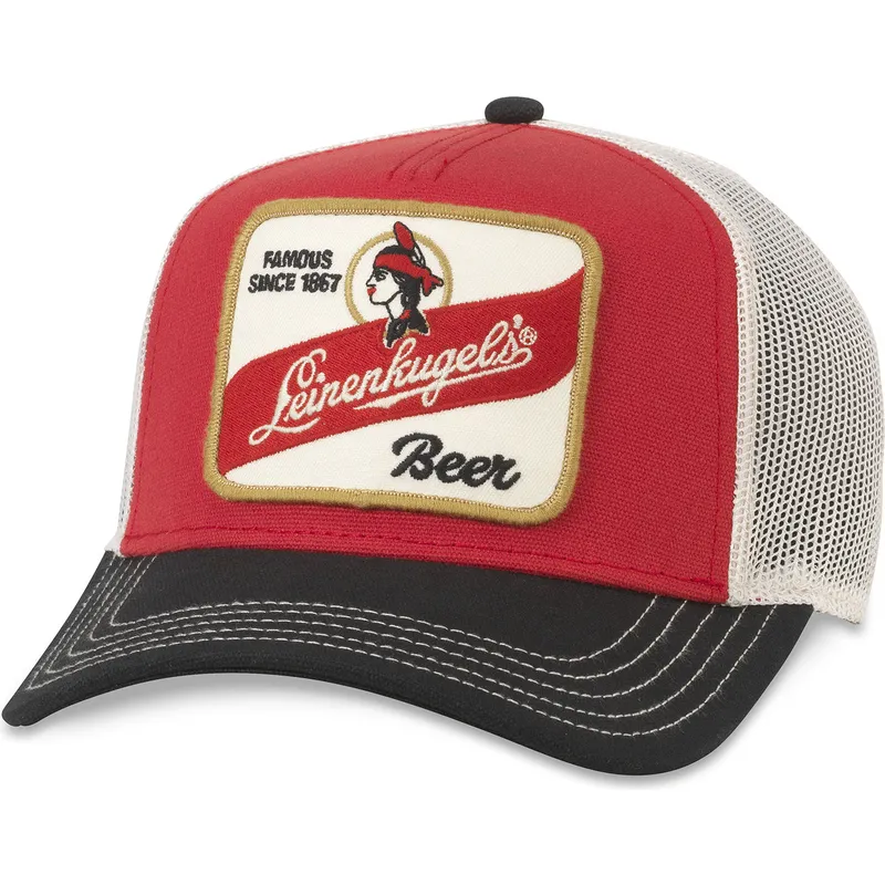 rote-weisse-und-schwarze-trucker-snapback-kappe-leinenkugel-s-beer-valin-von-american-needle