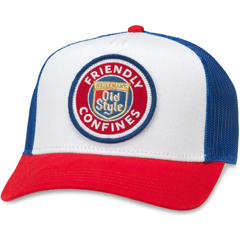 gorra-trucker-hvid-bla-og-rod-snapback-old-style-valin-fra-american-needle
