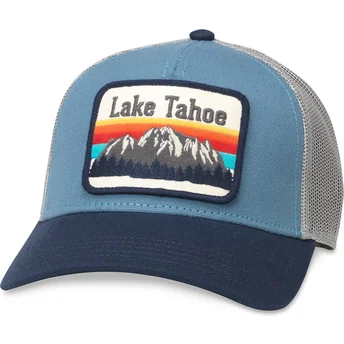 Blå trucker snapback kasket Lake Tahoe Valin fra American Needle