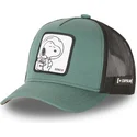 casquette-trucker-verte-snoopy-space-sp2-peanuts-capslab