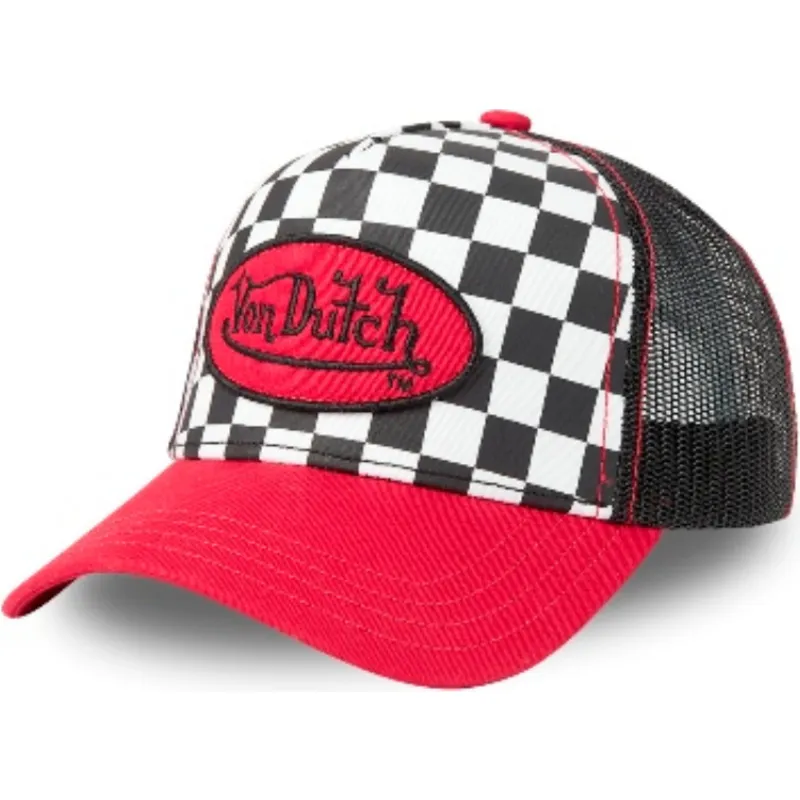 shapka-izvita-traker-cherna-snapbek-squ-red-ot-von-dutch