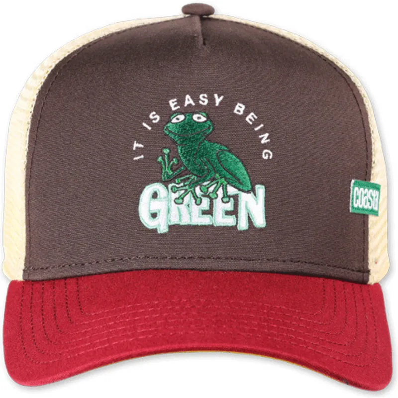 trucker-cap-braun-und-rot-it-is-easy-being-green-hft-von-coastal