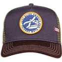 marineblaue-grune-und-braune-trucker-kappe-just-glide-smooth-and-slow-hft-von-coastal