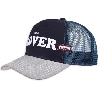 Marineblå og grå Wave Lover HFT trucker kasket fra Coastal
