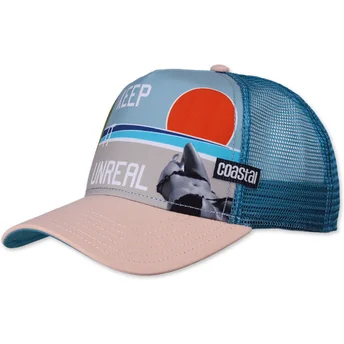 Blå og beige trucker-kasket Keep It Unreal HFT fra Coastal
