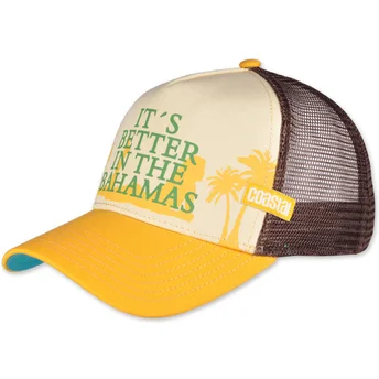Шапка извита тракер жълт снапбек It’s Better In The Bahamas HFT от Coastal