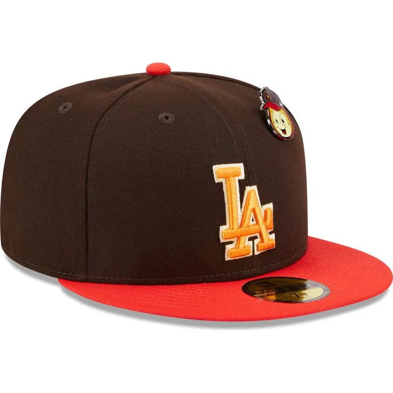 new-era-ploska-kozirka-59fifty-the-elements-fire-pin-los-angeles-dodgers-mlb-kafyava-i-chervena-prilepnala-shapka