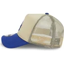 beige-blaue-9forty-a-frame-all-day-trucker-cap-der-los-angeles-dodgers-mlb-von-new-era