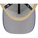 beige-blaue-9forty-a-frame-all-day-trucker-cap-der-los-angeles-dodgers-mlb-von-new-era
