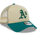 shapka-izvita-traker-bezhov-snapbek-9forty-a-frame-all-day-na-oakland-athletics-mlb-ot-new-era