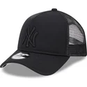 sort-trucker-kasket-med-sort-logo-9forty-a-frame-all-day-trucker-fra-new-york-yankees-mlb-fra-new-era