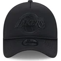 casquette-trucker-noire-avec-logo-noir-9forty-a-frame-all-day-trucker-los-angeles-lakers-nba-new-era