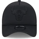 new-era-black-logo-9forty-a-frame-all-day-trucker-chicago-bulls-nba-black-trucker-hat