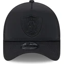 new-era-black-logo-9forty-a-frame-all-day-trucker-las-vegas-raiders-nfl-black-trucker-hat