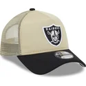 shapka-izvita-traker-bezhov-snapbek-9forty-a-frame-all-day-na-las-vegas-raiders-nfl-ot-new-era