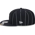marinebla-flad-snapback-kasket-9fifty-pinstripe-visor-clip-fra-new-york-yankees-mlb-fra-new-era