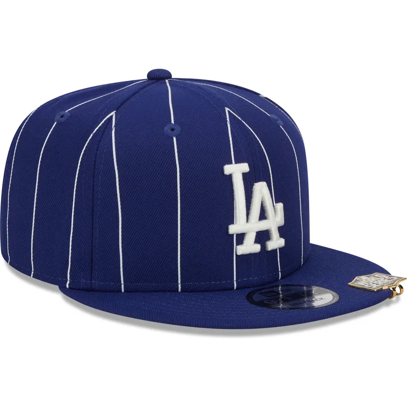 shapka-ploska-sinya-snapbek-9fifty-pinstripe-visor-clip-na-los-angeles-dodgers-mlb-ot-new-era