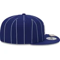 flad-bla-snapback-kasket-9fifty-pinstripe-visor-clip-fra-los-angeles-dodgers-mlb-fra-new-era