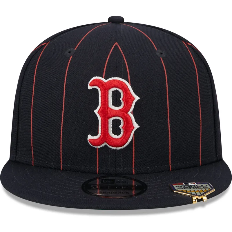 shapka-ploska-tmnosin-snapbek-9fifty-pinstripe-visor-clip-na-boston-red-sox-mlb-ot-new-era