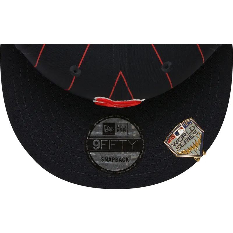 marinebla-flat-snapback-kasket-9fifty-pinstripe-visor-clip-fra-boston-red-sox-mlb-fra-new-era