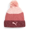 shapka-izvita-pompon-chervena-ot-puma