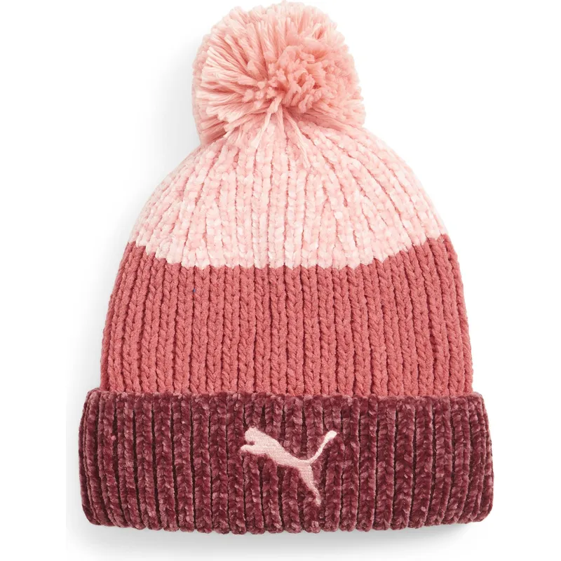 shapka-izvita-pompon-chervena-ot-puma shapka-izvita-pompon-chervena-ot-puma
