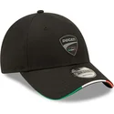 casquette-courbee-noire-ajustable-9forty-repreve-flag-sandwich-ducati-motor-motogp-new-era