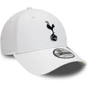 verstellbare-weisse-9forty-repreve-kappe-mit-gebogenem-schirm-von-tottenham-hotspur-football-club-premier-league-von-new-era