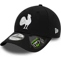 gorra-curva-negra-ajustable-9forty-repreve-de-french-rugby-federation-ffr-de-new-era