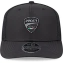 shapka-izvita-traker-cherna-snapbek-9fifty-stretch-snap-ripstop-na-ducati-motor-motogp-ot-new-era