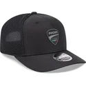shapka-izvita-traker-cherna-snapbek-9fifty-stretch-snap-ripstop-na-ducati-motor-motogp-ot-new-era