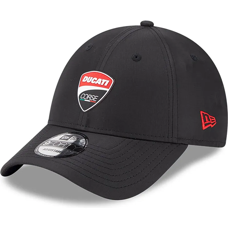 shapka-izvita-cherna-reguliruem-9forty-ripstop-na-ducati-motor-motogp-ot-new-era