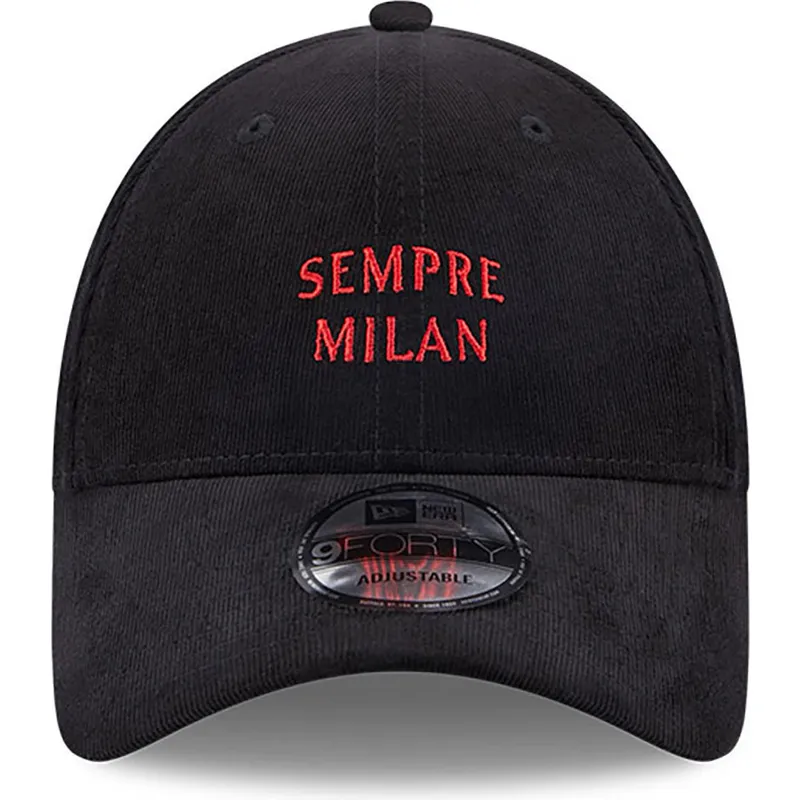 shapka-izvita-cherna-reguliruem-sempre-milan-9forty-needle-cord-na-ac-milan-serie-a-ot-new-era
