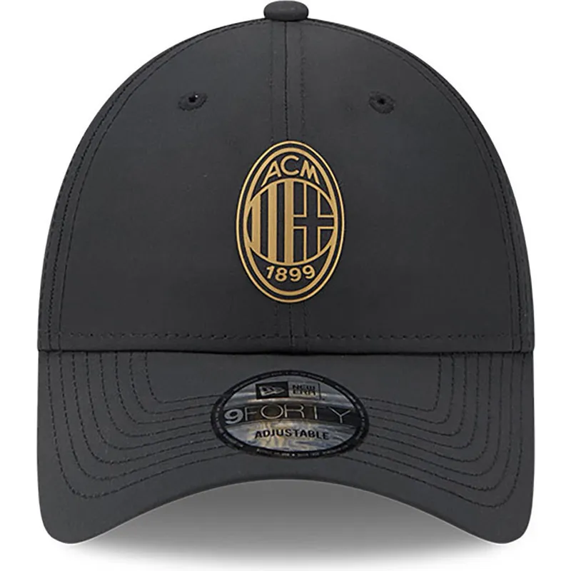 shapka-izvita-cherna-reguliruem-dorado-9forty-na-ac-milan-serie-a-ot-new-era