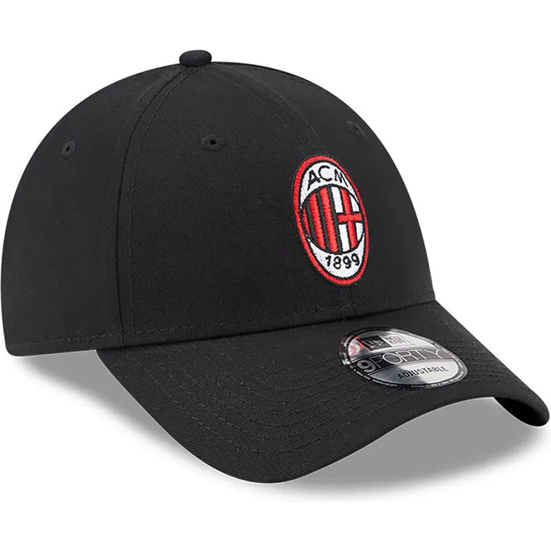 new-era-izvita-kozirka-9forty-core-ac-milan-serie-a-cherna-reguliruema-shapka