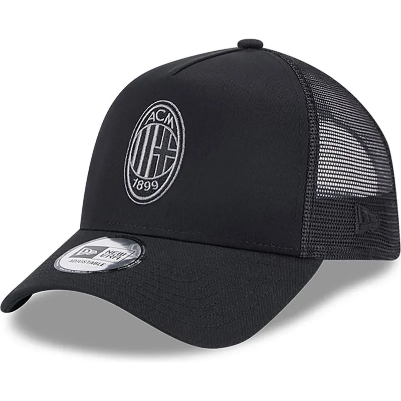shapka-izvita-traker-cherna-snapbek-a-frame-core-na-ac-milan-serie-a-ot-new-era