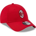 shapka-izvita-chervena-reguliruem-9forty-core-na-ac-milan-serie-a-ot-new-era