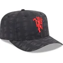 shapka-izvita-cherna-snapbek-9fifty-stretch-snap-reflective-camo-na-manchester-united-football-club-premier-league-ot-new-era