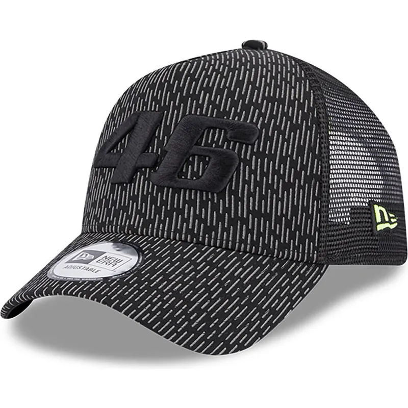 shapka-izvita-traker-cherna-snapbek-a-frame-reflective-all-over-print-na-valentino-rossi-vr46-motogp-ot-new-era