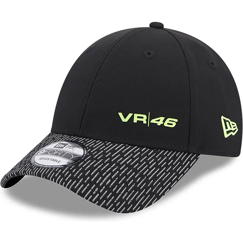 shapka-izvita-cherna-reguliruem-9forty-reflective-visor-na-valentino-rossi-vr46-motogp-ot-new-era