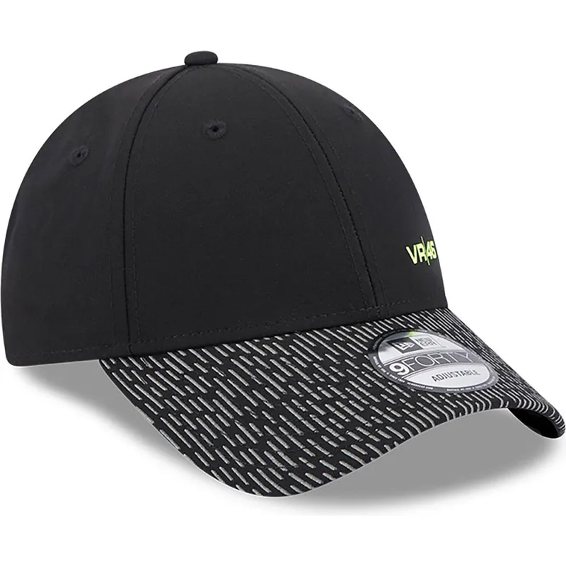 shapka-izvita-cherna-reguliruem-9forty-reflective-visor-na-valentino-rossi-vr46-motogp-ot-new-era