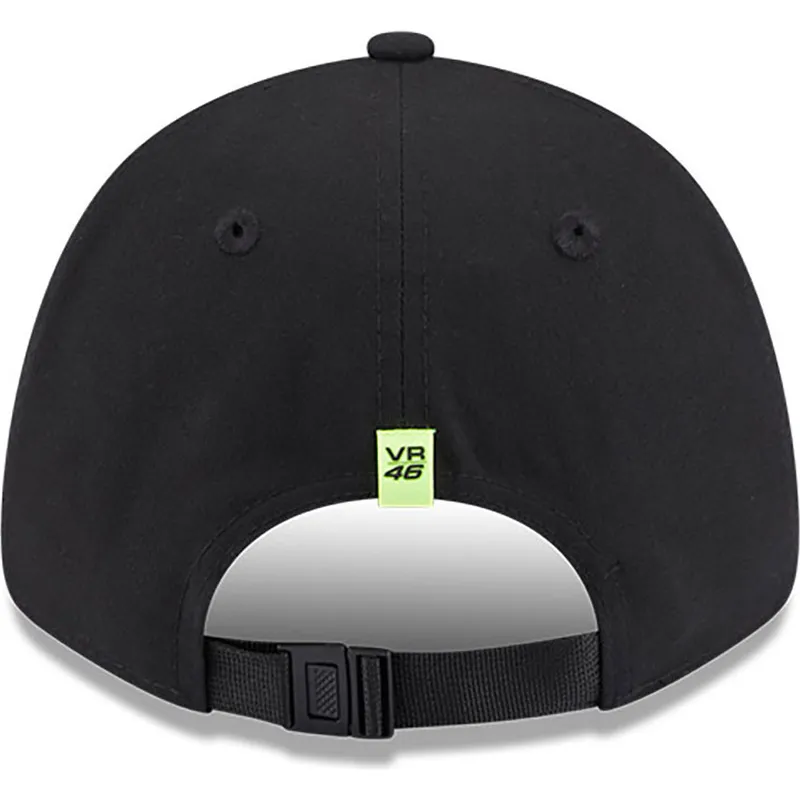 shapka-izvita-cherna-reguliruem-9forty-reflective-visor-na-valentino-rossi-vr46-motogp-ot-new-era