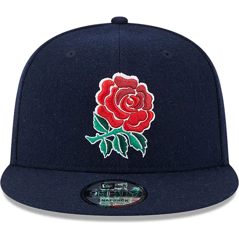 shapka-ploska-sinya-snapbek-9fifty-wool-na-england-rugby-rfu-ot-new-era
