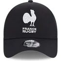 shapka-izvita-traker-cherna-snapbek-a-frame-monochrome-na-french-rugby-federation-ffr-ot-new-era